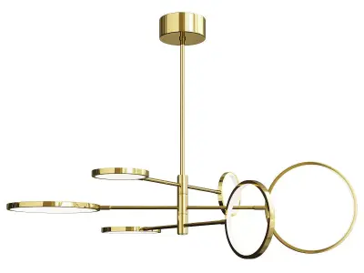 Hudson Valley Saturn Chandelier Low-poly 3D model