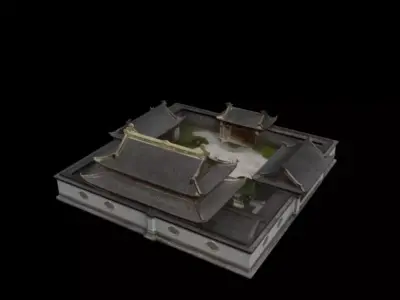  courtyard 3D model