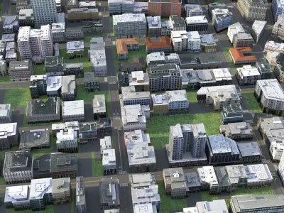 City 110 Low-poly 3D model