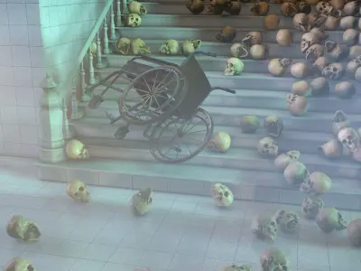 Madhouse Horror Scene 3D model