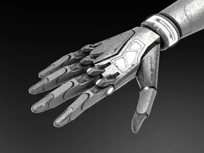 Robot hand dirt 3D model