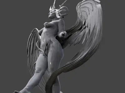 Angel Female Beauty Model Sculpture 4  3D model