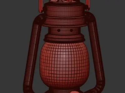 Red Lamp  3D model