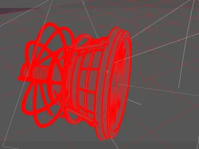 Iron Man science fiction nuclear energy Battery 3D model