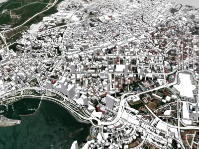 Cityscape Panama City 3D model