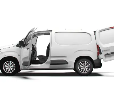 Fiat E Doblo SWB Van HQInterior 2024 3D model