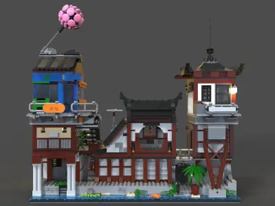 Lego Ninjago city 3D model