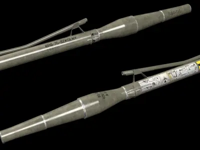 RPG-76 Komar Low-poly 3D model