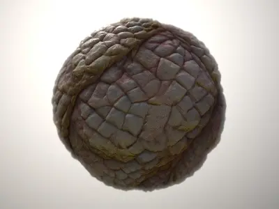 Material Skin Monster 52 Seamless PBR Texture Texture