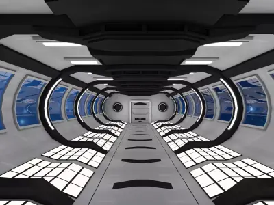 Sci Fi Interior 3D model 56