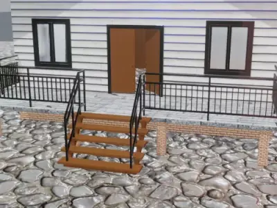 House Indonesia Low-poly 3D model