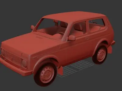 VAZ Lada Niva 4x4 21214 2012 3D print model