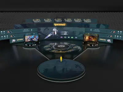 Circle stage 3D model