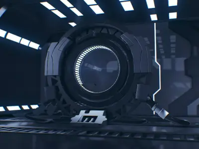 Sci Fi 3D Interior - Maya - 3Ds Max - Cinema 4D - FBX - OBJ 3D model