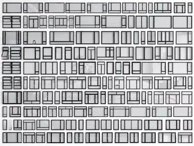 Window Full Set Bundle 05 3D model