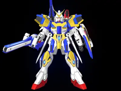 V2Gundam-Assault-Buster gundam 3D model