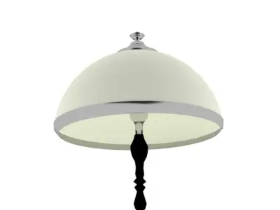 Vintage Floor Lamp Low-poly 3D model