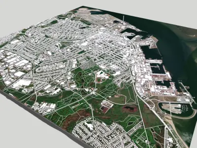 Cityscape Esbjerg Denmark 3D model