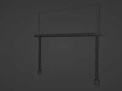 Awareness Billboard Sign  3D model