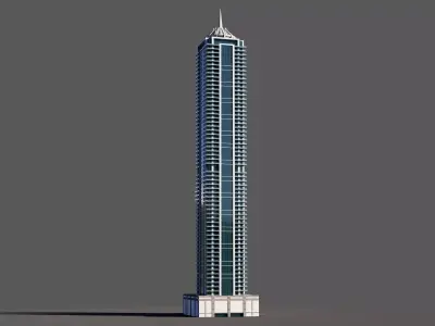 Emirates Crown Tower - Dubai marina 3D model