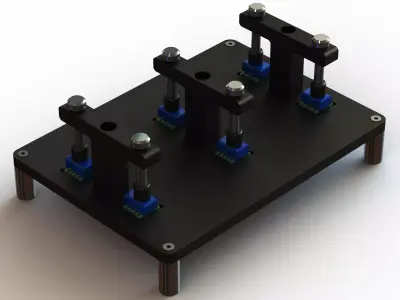 Manual Hand Soldering Jig for PCB MOD70017  3D model
