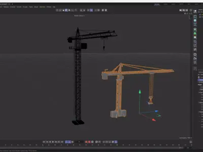 Tower crane 3D model 6