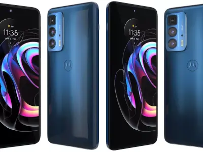 Motorola Edge 20 Pro Midnight Blue 3D model