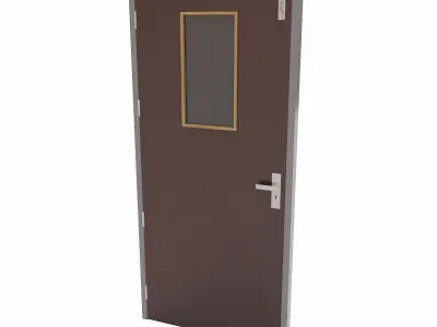 Kitchen door   Low-poly 3D model