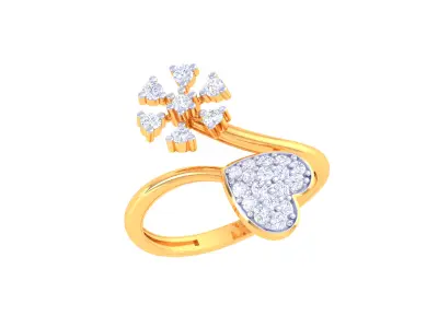 Women Ring  Render 3dm STL OBJ FBX Details 3D print model 155