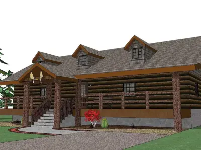 Creative Design-Holiday Cabin-088 3D model