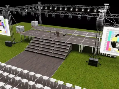 Event Stage Design 3D model