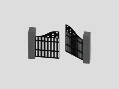 Building Gate Free 3D model