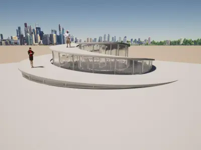 Helical ramp  Free 3D model