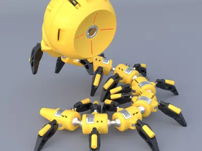 Shaderbot 3 robot 3D model