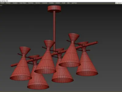 PINK MACAROON CHANDELIER 3D model