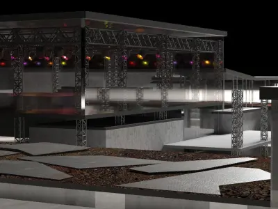 Ballet school project - studies project Free 3D model