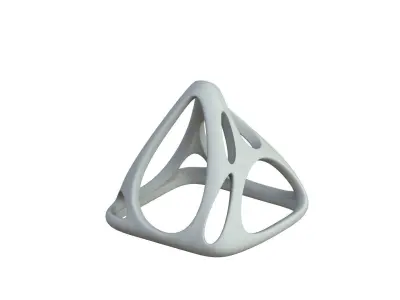SciFi Cube Object No 58391 Low Poly Shape Low-poly 3D model