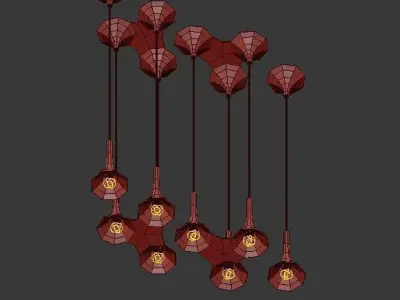 DRIADA set of pendant lights 3D model