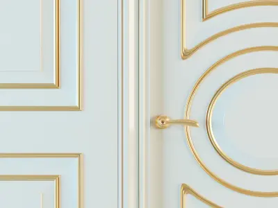 Union Grand GR01 door with panels 3D model