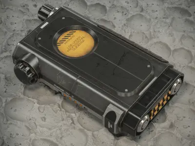 Sci-fi Controller V39 PBR Low-poly 3D model