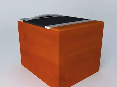 Kitchen Red Royal Oven Cabinet 3D model