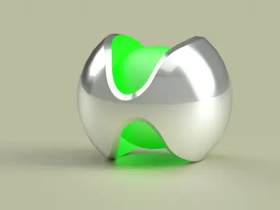 my new logo design Low-poly 3D model