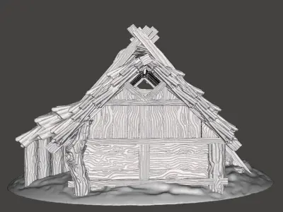 Iron Age House 3D print model