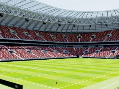 Luzhniki Stadium - Moscow Russia 2018 Low-poly 3D model