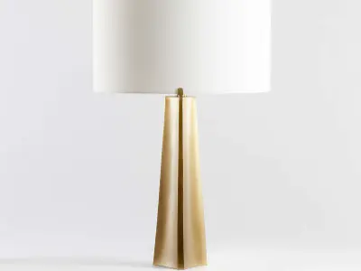 isla brass triangle table lamp 3D model
