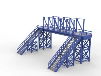 Pedestrian Bridge  3D model