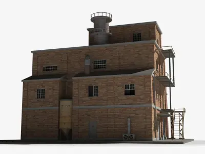 Factory xx14 Low-poly 3D model purchase