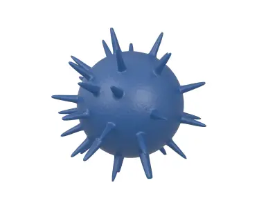 Virus v3 001 Low-poly 3D model