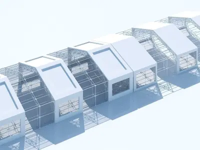 Futuristic Architectural Structure 12 3D model