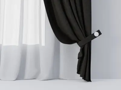 Curtains 03 collection 4 3D model